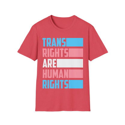 Trans Rights Are Human Rights Transgender Flag T-Shirt Gift For Men Women