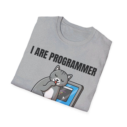 Funny I Are Programmer I Make Computer Beep Boop Cute Cat T-Shirt For Men Women T-Shirt