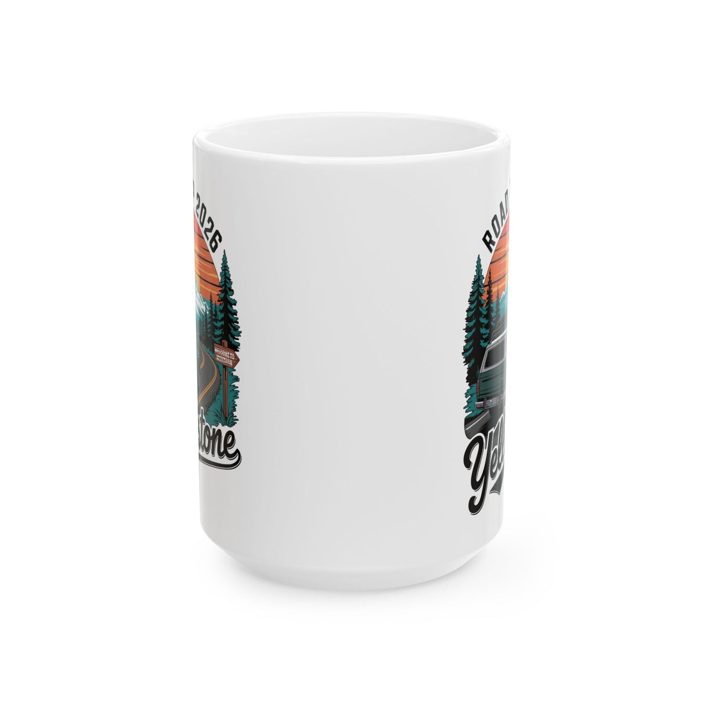 Yellowstone Road Trip 2026 Family National Park Coffee Mug For Men Womens