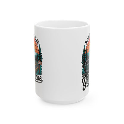 Yellowstone Road Trip 2026 Family National Park Coffee Mug For Men Womens