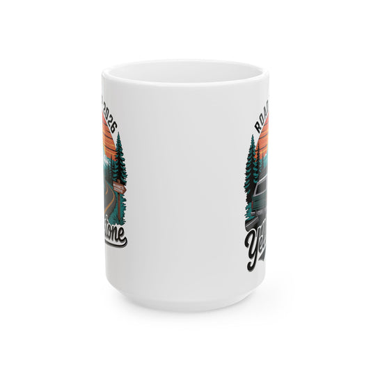 Yellowstone Road Trip 2026 Family National Park Coffee Mug For Men Womens