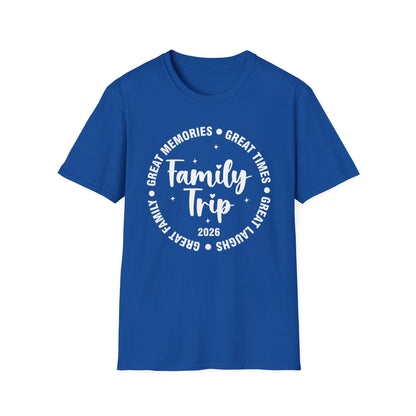 Family Trip Vacation 2026 Matching Summer Group T-Shirt For Men Women