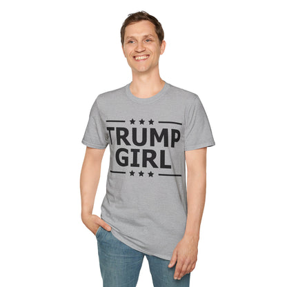 Cute Trump Girl Republican US Flag 2024 Vintage Vote T-Shirt