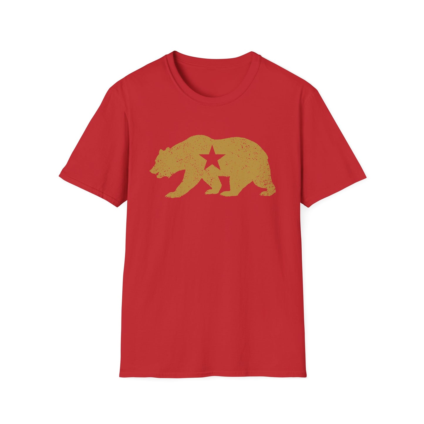California Golden State Bear Vintage Distressed Graphic T-Shirt