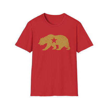 California Golden State Bear Vintage Distressed Graphic T-Shirt