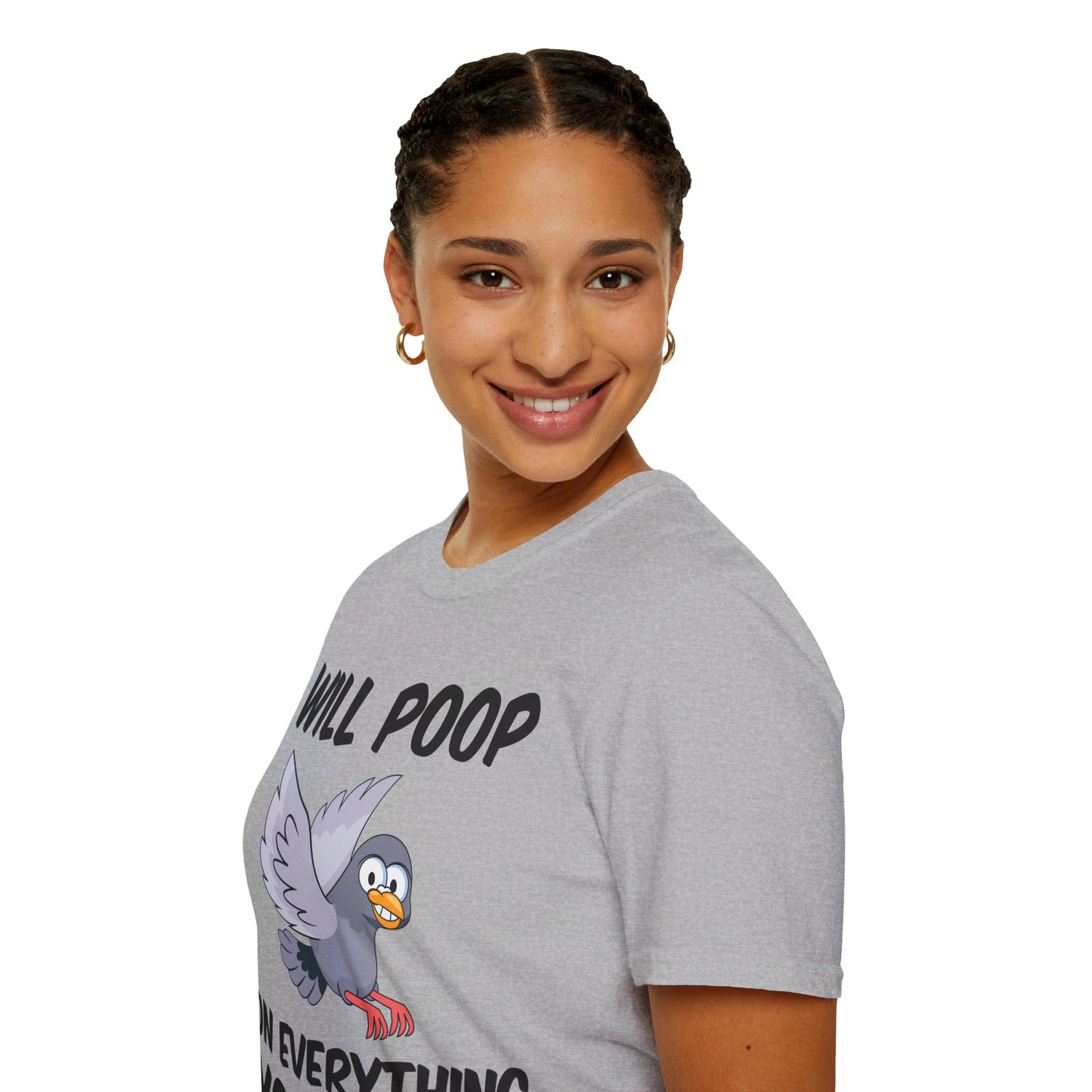 Funny I Will Poop On Everything You Love Birds Sarcastic T-Shirt For Men Women T-Shirt