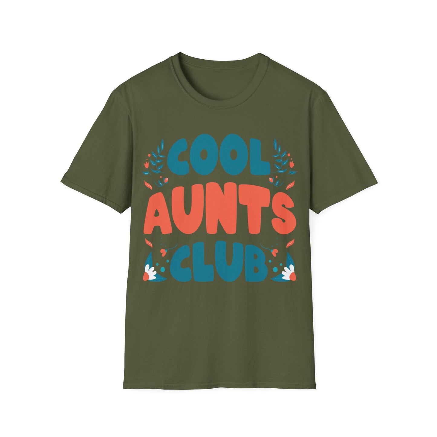 Cool Aunts Club Groovy Retro Smile Aunt Auntie Funny Mother's Day T-Shirt