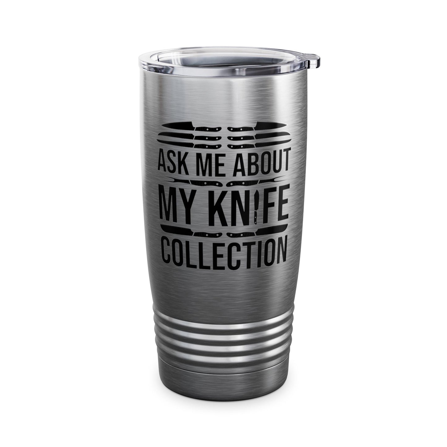 Funny Ask Me About My Knife Collection Knife Collector Tumbler Men Women