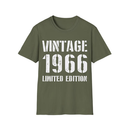 Funny Vintage 1966 60th Birthday Gifts 60 Year Old T-Shirt For Men Women