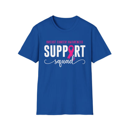 Breast Cancer Shirts Support Squad Tee Breast Cancer Awareness T-Shirt For Men Women