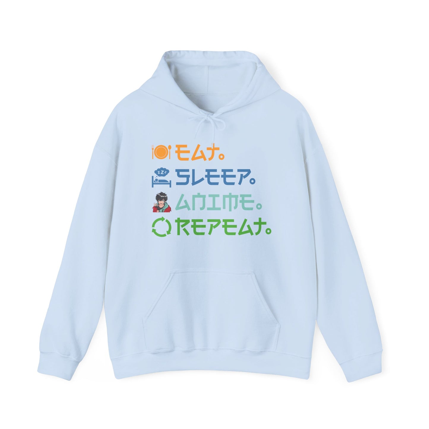 Eat Sleep Anime Repeat Funny Anime Lovers Hoodie For Men Women Hoodie