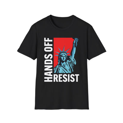 Resist Statue of Liberty Hands Off Resistance Protest T-Shirt For Men Women