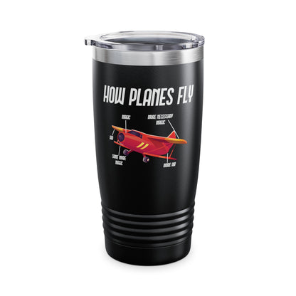 Funny How Planes Fly Airplane Parts Design For Flight Lovers Tumbler