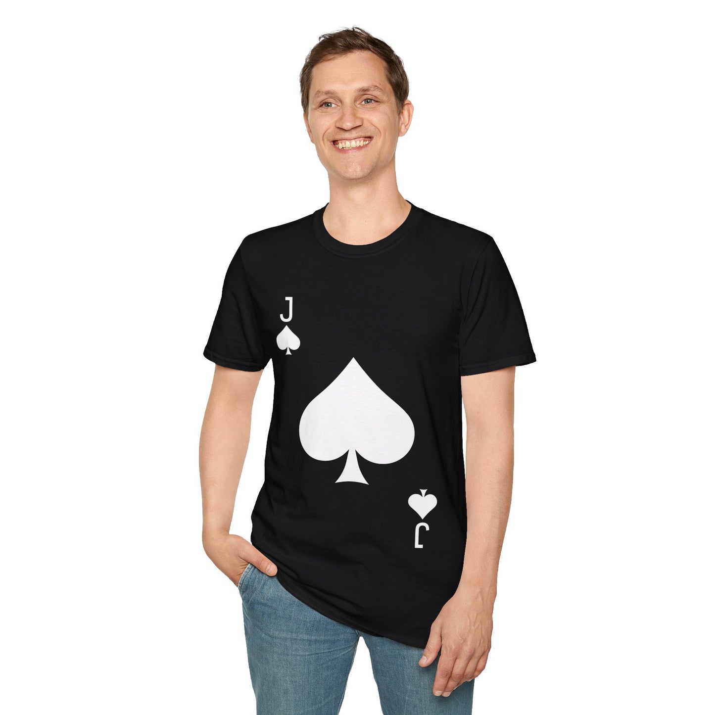 Jack of Spades Deck of Cards Halloween Costume  T-Shirt For Men