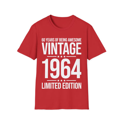 60 Year Old Gifts Vintage 1964 60 Years Awesome 60th Birthday T-Shirt