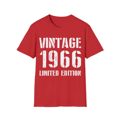 Funny Vintage 1966 60th Birthday Gifts 60 Year Old T-Shirt For Men Women