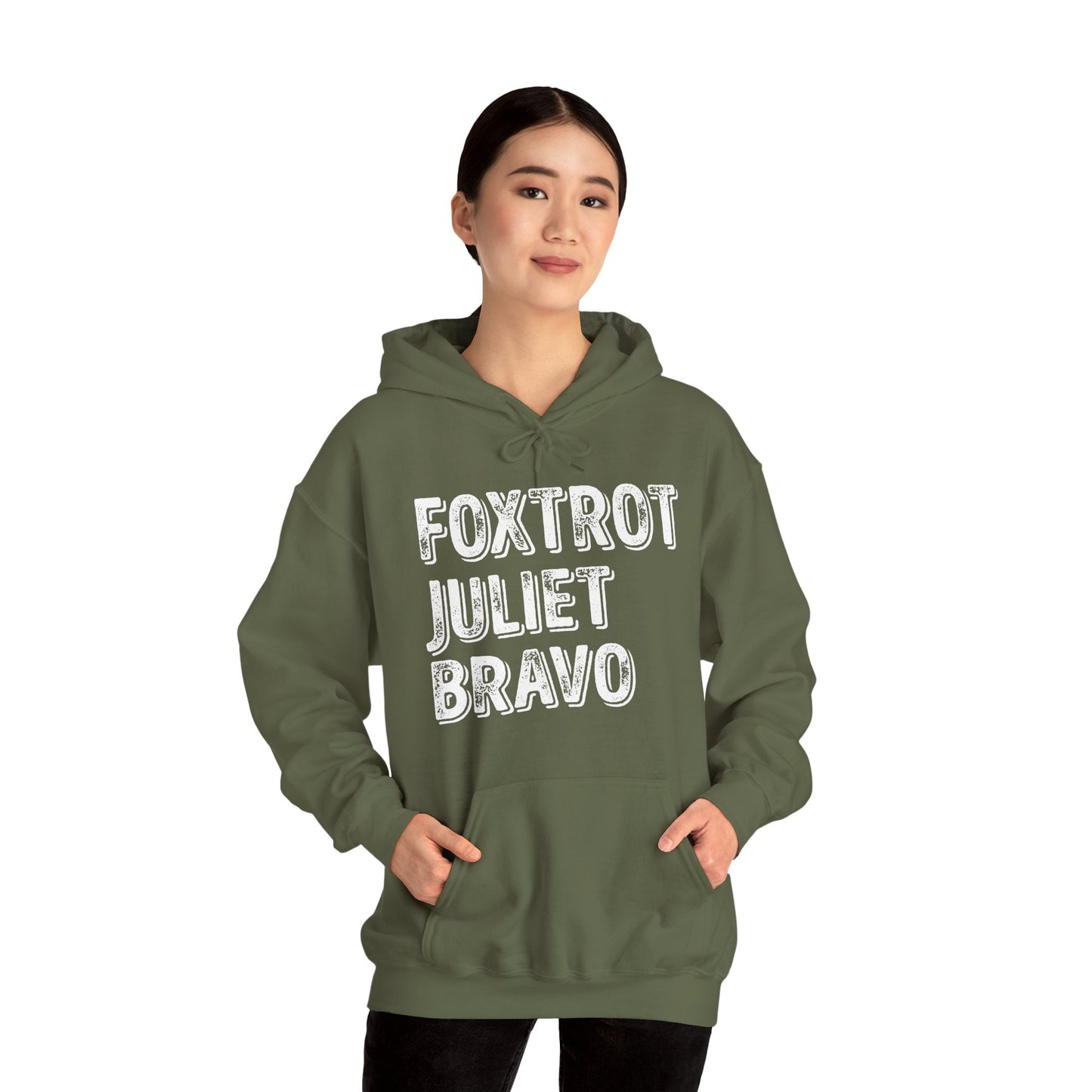 Retro Vintage Foxtrot Juliet Bravo Hoodie For Men Women