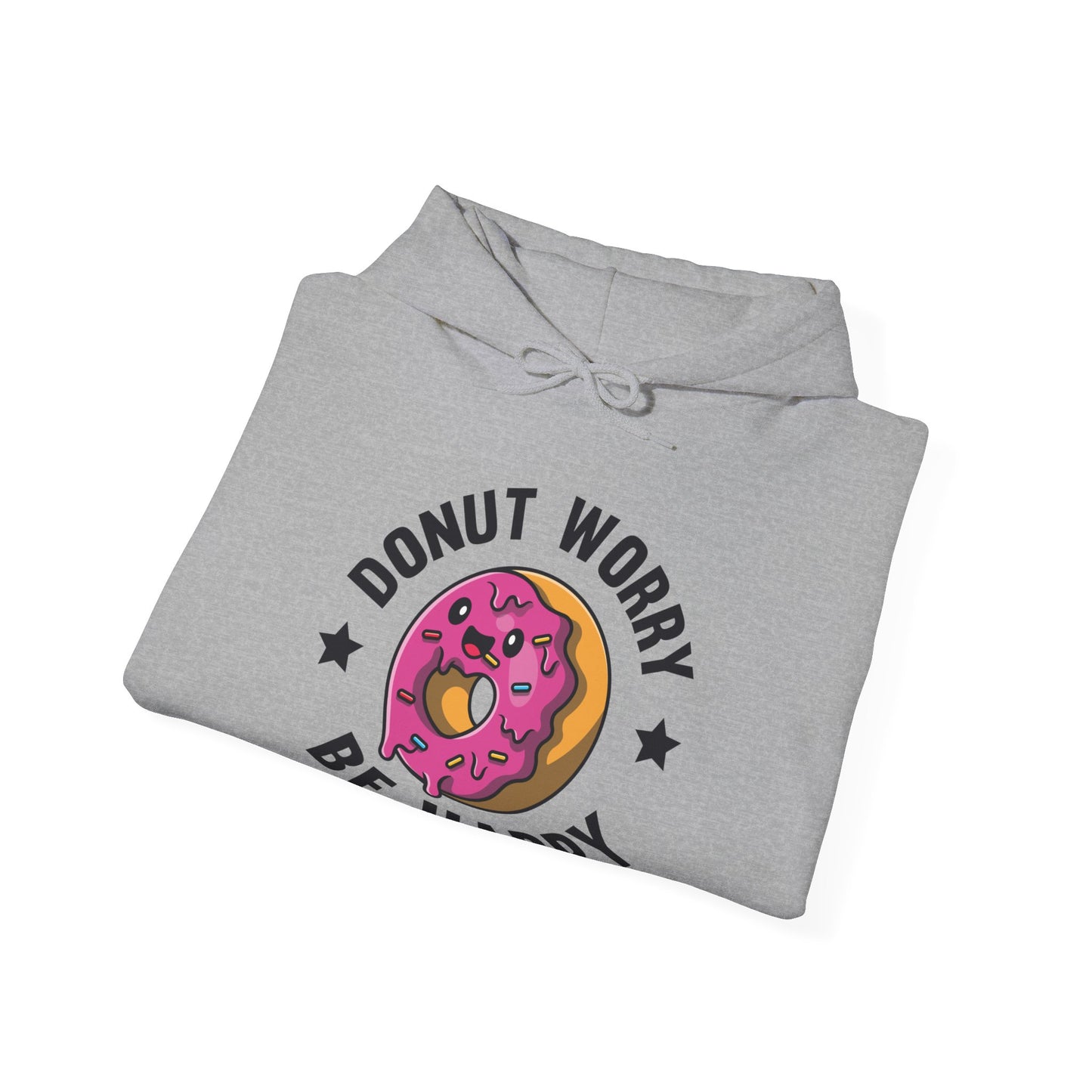 Funny Donut Worry Be Happy Foodie Donut Lovers Hoodie For Men Women Hoodie