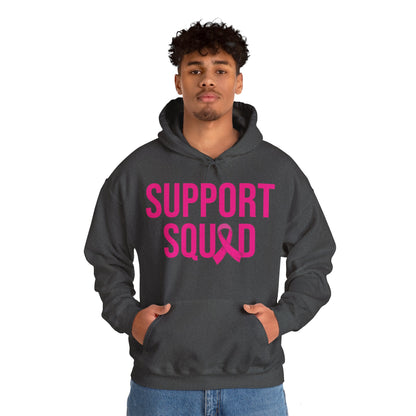 Support Squad Breast Cancer Warrior Awareness October Pink Hoodie