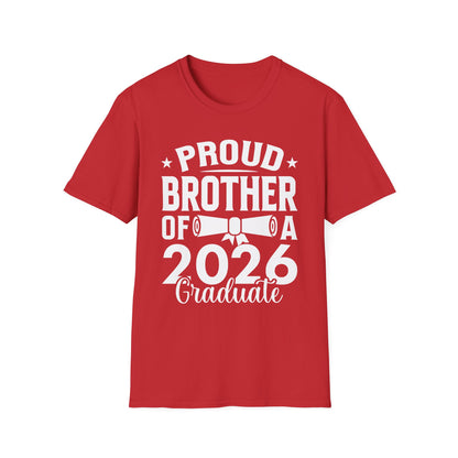 Retro Graduation Proud Brother Of A 2026 Graduate Senior T-Shirt For Men Women