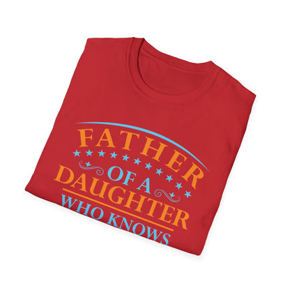 Funny Father Daughter Knows Everything Dad Fathers Day Vintage T-Shirt For Men Women T-Shirt