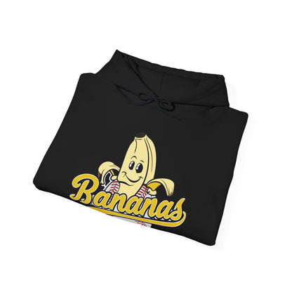 Funny Let's Go Bananas Baseball Hoodie For Baseball Lovers Men Women Hoodie