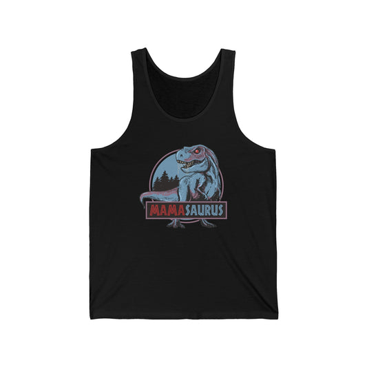 Mamasaurus Funny T-Rex Dinosaur Mama Saurus Family Matching Mothers Day Tank Tops