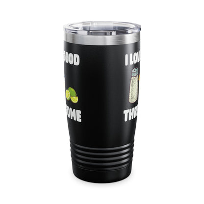 Funny Salt Lime Tequila Threesome Bartender Bar Drink Adult Humour Tumbler