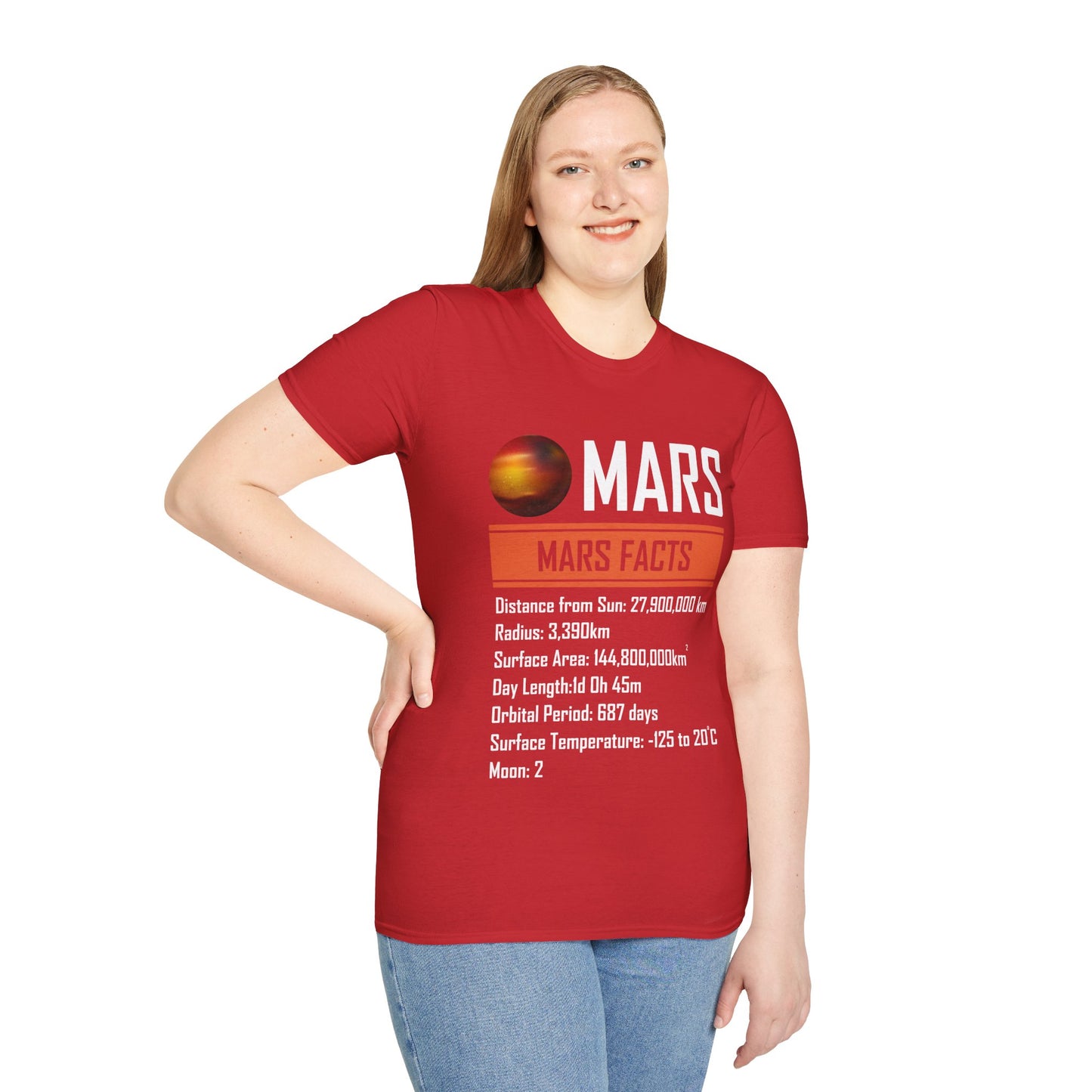 Mars Facts About Mars Planet Space Lover T-Shirt Men Women