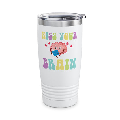 Funny Back To School Kiss Your Brain Cute Teacher Appreciation Tumbler For Men Women Tumbler