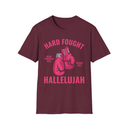 Hard Fought Hallelujah Praise Jesus Lake Christian T-Shirt For Men Women