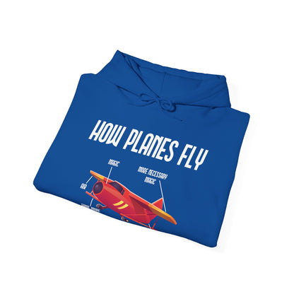 Funny How Planes Fly Airplane Parts Design For Flight Lovers Hoodie