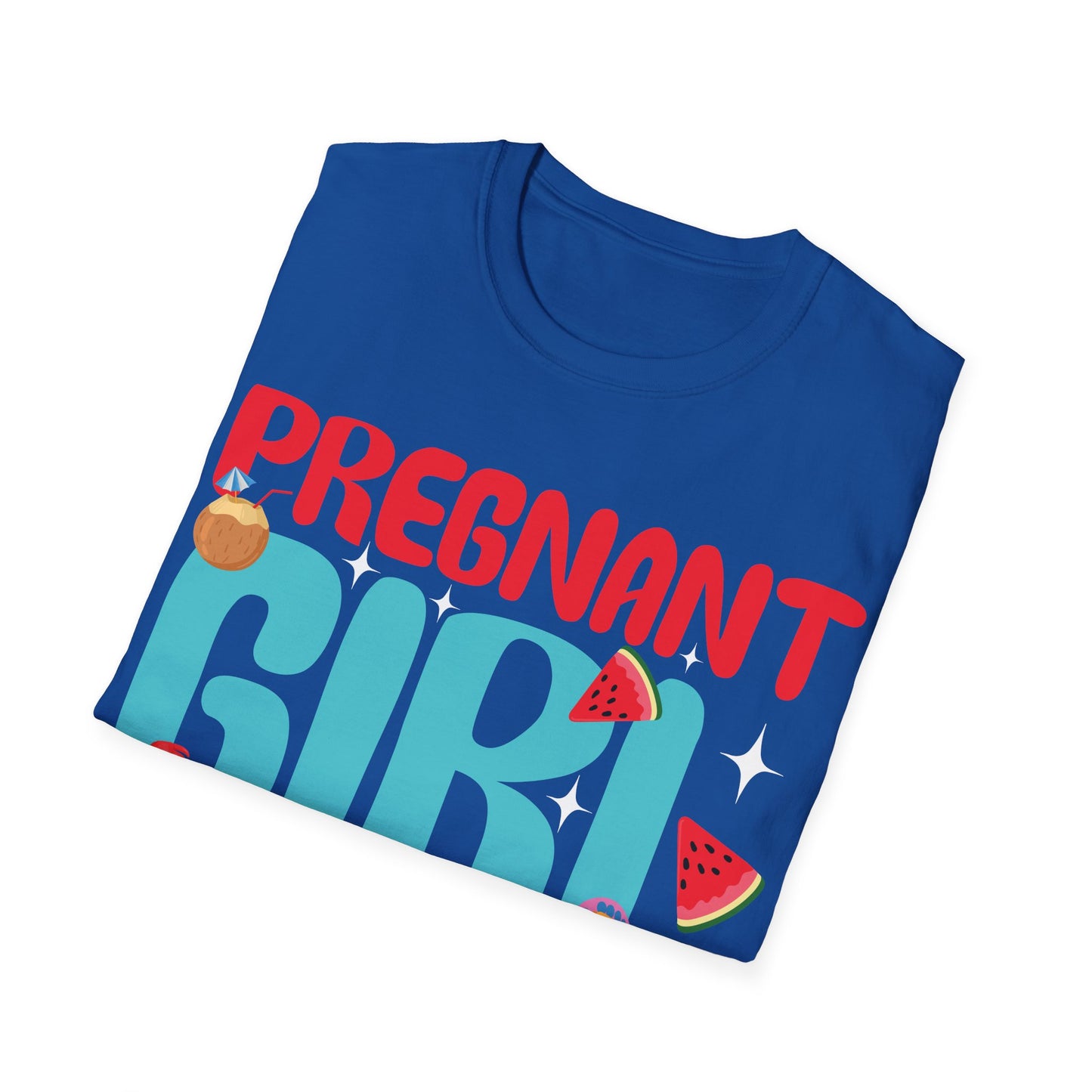 Groovy Pregnancy Reveal Pregnant Girl Summer T-Shirt For Baby Shower T-Shirt