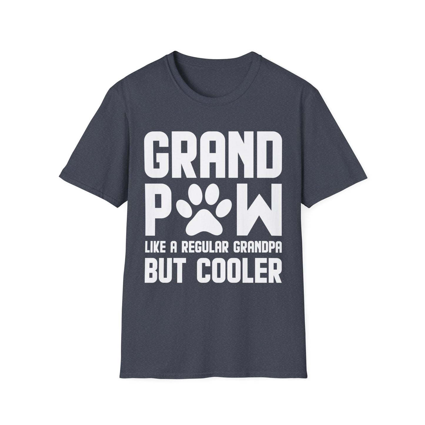 Funny Grandpaw Like Regular Grandpa But Cooler Fathers Day Dog Lovers Paw Grandpa T-Shirt For Men Travelers