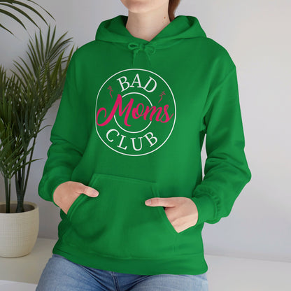 Funny Bad Moms Clubs New Mom Mother Hustler Sarcastic Woman Gift Hoodie