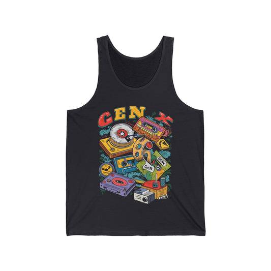 Gen x 60s 70s 80s Rock Cassettes Vintage Mixtape Tank Top For Men Women Tank Top