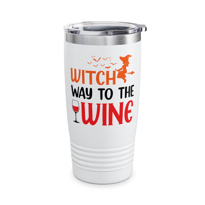 Women's Witch Way To The Wine Funny Wine Drinking Halloween Party Tumbler