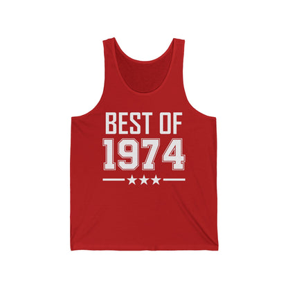 Funny Vintage Best of 1974 50 Year Old Gift 50th Birthday Tank Top For Men Women Tank Top