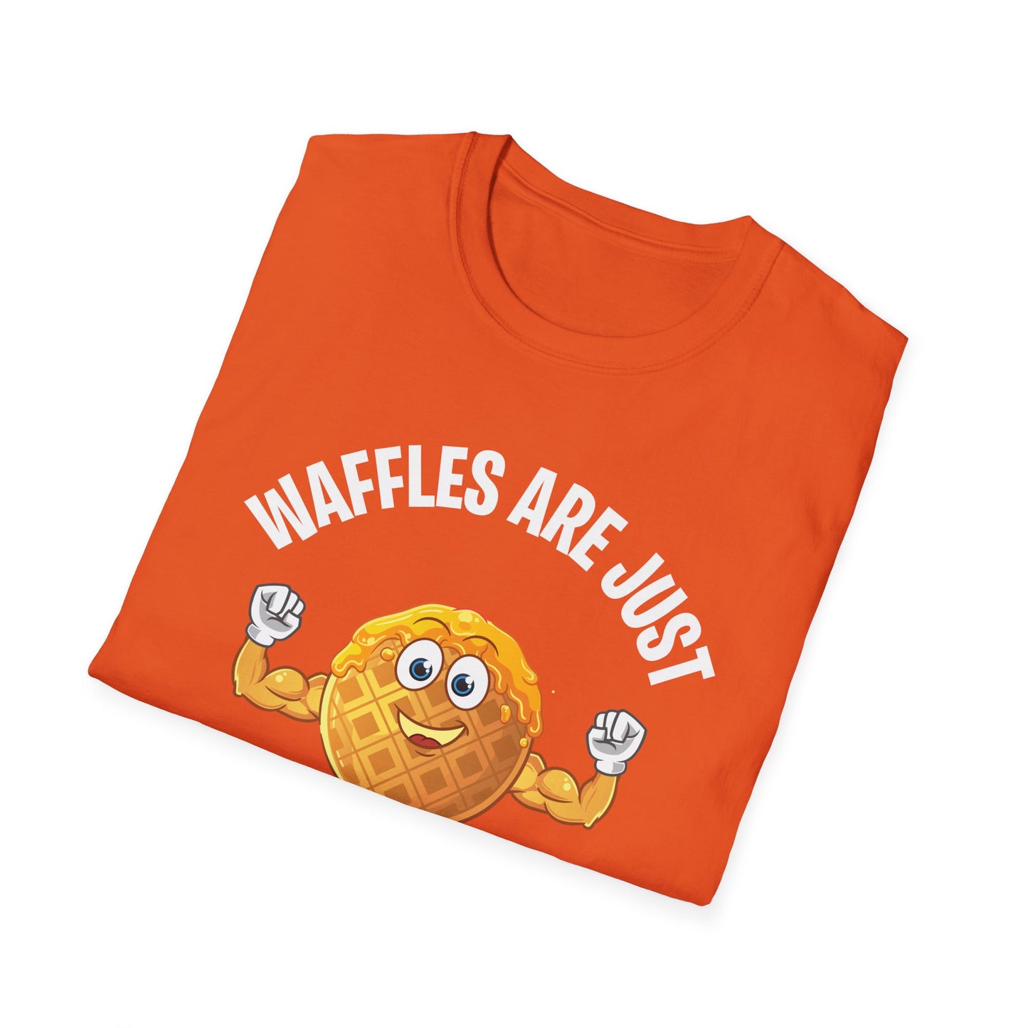 Funny Waffles Are Just Pancakes With Abs Breakfast Waffles Foodie Food Lovers T-Shirt