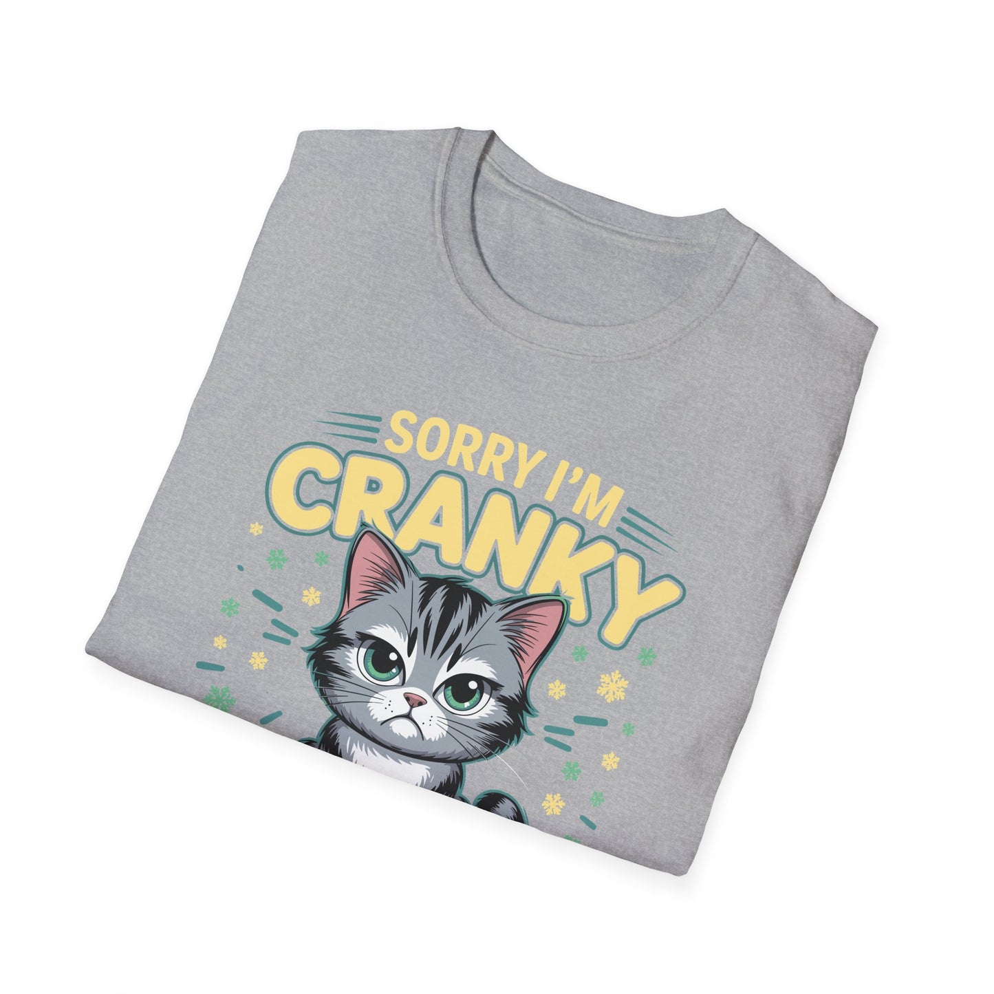 Funny Cat Sorry I'm Cranky I'm Going Through My Terrible 60's Unisex T-Shirt