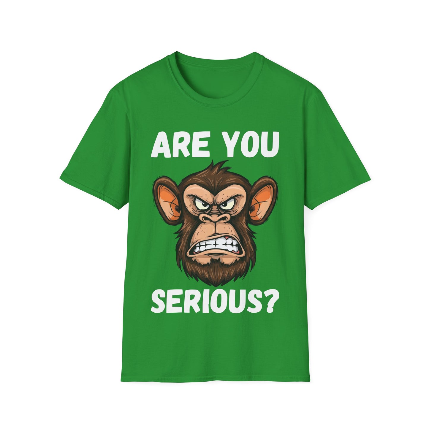 Humor are You Serious Grumpy Funny Monkey Meme T-Shirt