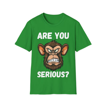 Humor are You Serious Grumpy Funny Monkey Meme T-Shirt