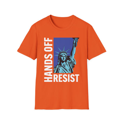 Resist Statue of Liberty Hands Off Resistance Protest T-Shirt For Men Women