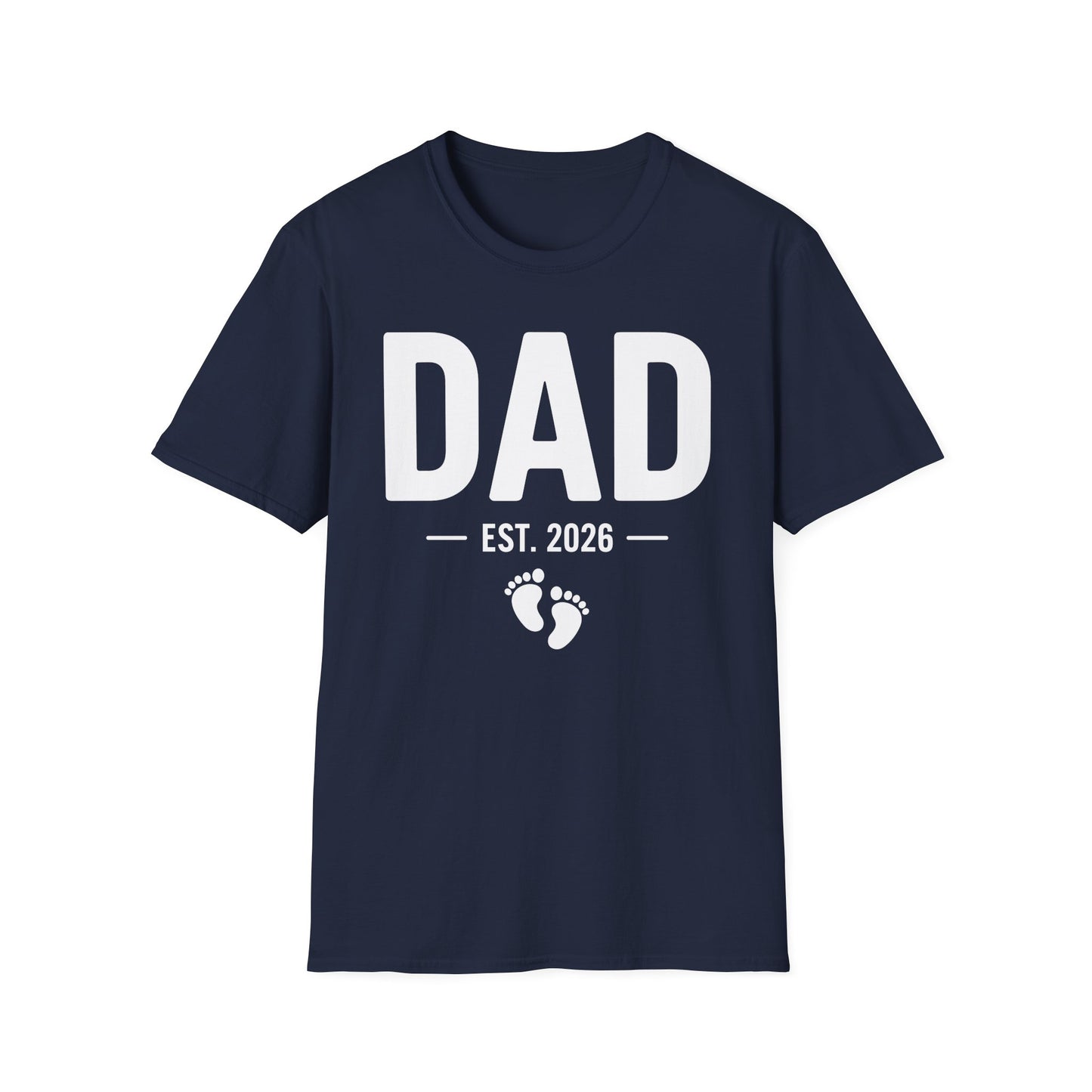 Funny Dad Est 2026 To Be Gifts First Time Dad New Daddy T-Shirt For Men