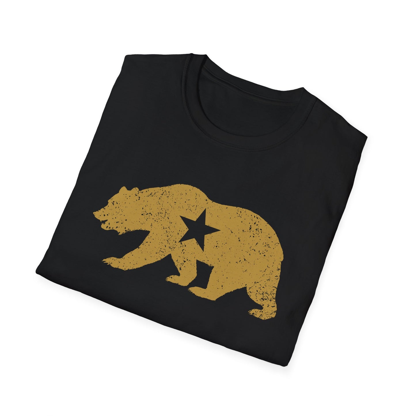 California Golden State Bear Vintage Distressed Graphic T-Shirt
