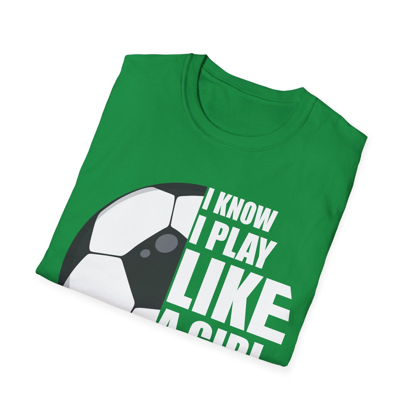 I Know I Play Like A Girl Shirt School College Football Girl T-Shirt