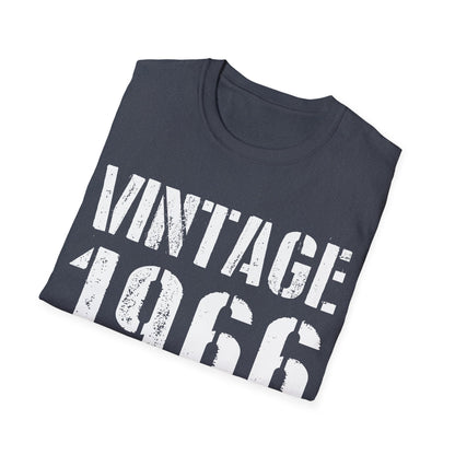 Funny Vintage 1966 60th Birthday Gifts 60 Year Old T-Shirt For Men Women