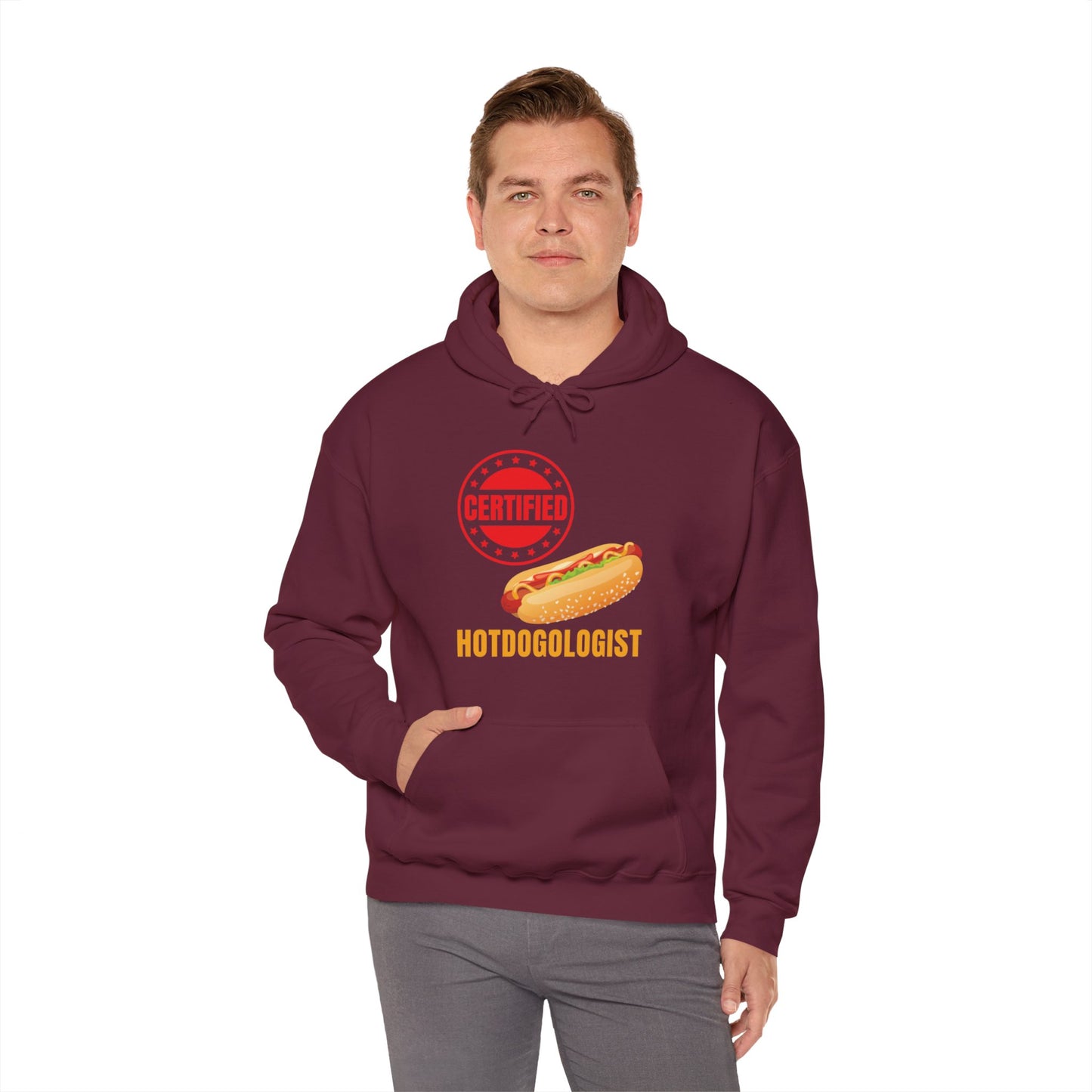 Certified Hotdogologist Hotdog Cool Sausage Hot Dog Lover Hoodie For Men Women Hoodie