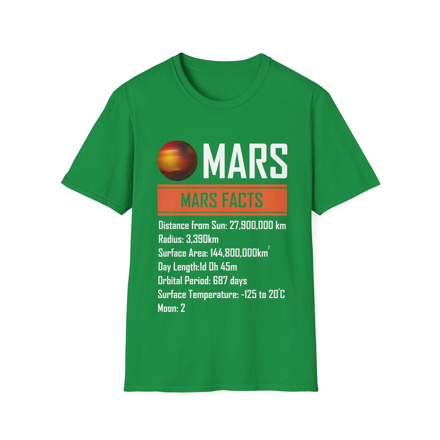 Mars Facts About Mars Planet Space Lover T-Shirt Men Women