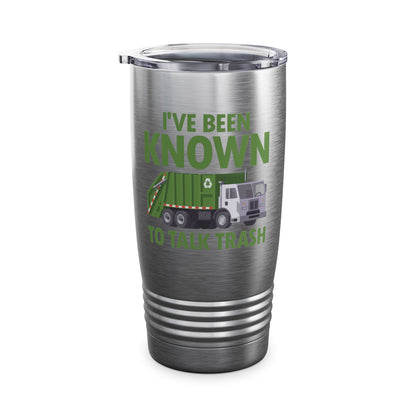 Funny Talk Trash Garbage Truck for Sanitation Worker Tumbler